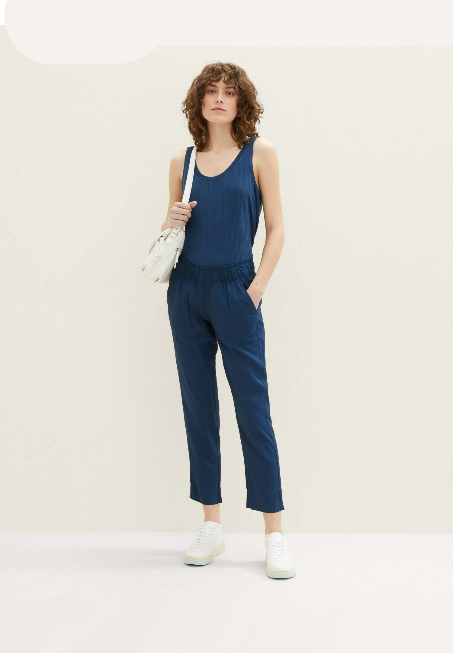 Tom Tailor Cropped - Broek - Midnight Sail 6 Tom Tailor Cropped - Broek - Midnight Sail - Afbeelding 6