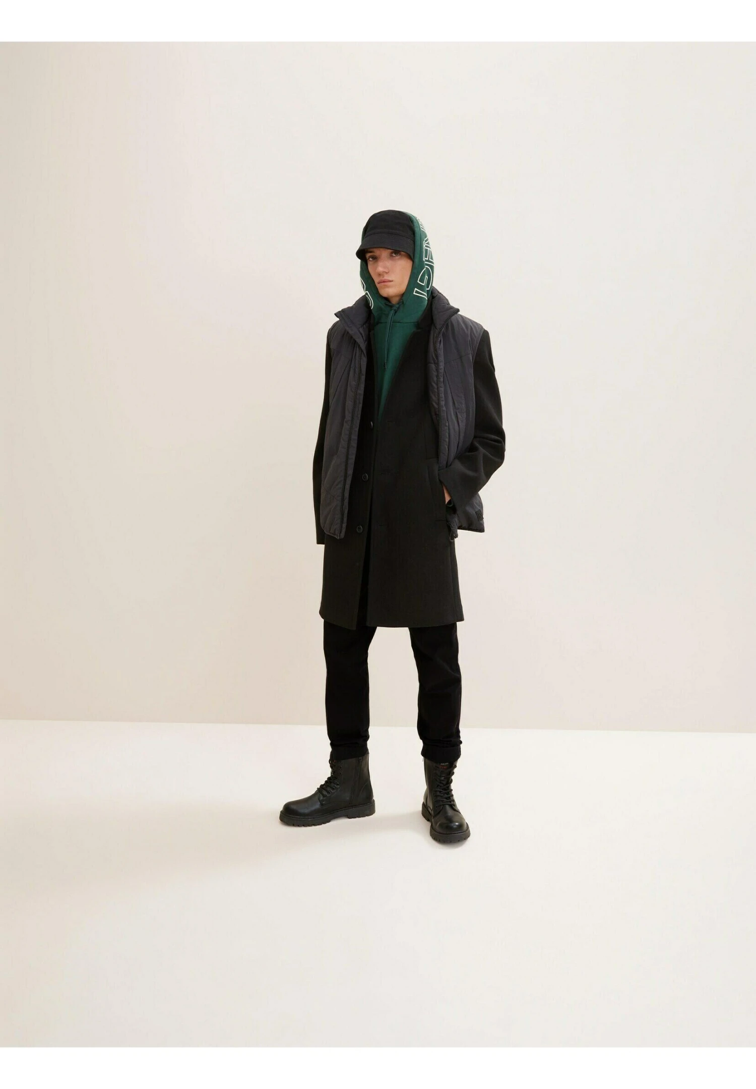 TOM TAILOR Denim Printed - Hoodie - Explorer Green 2 TOM TAILOR Denim Printed - Hoodie - Explorer Green - Afbeelding 2