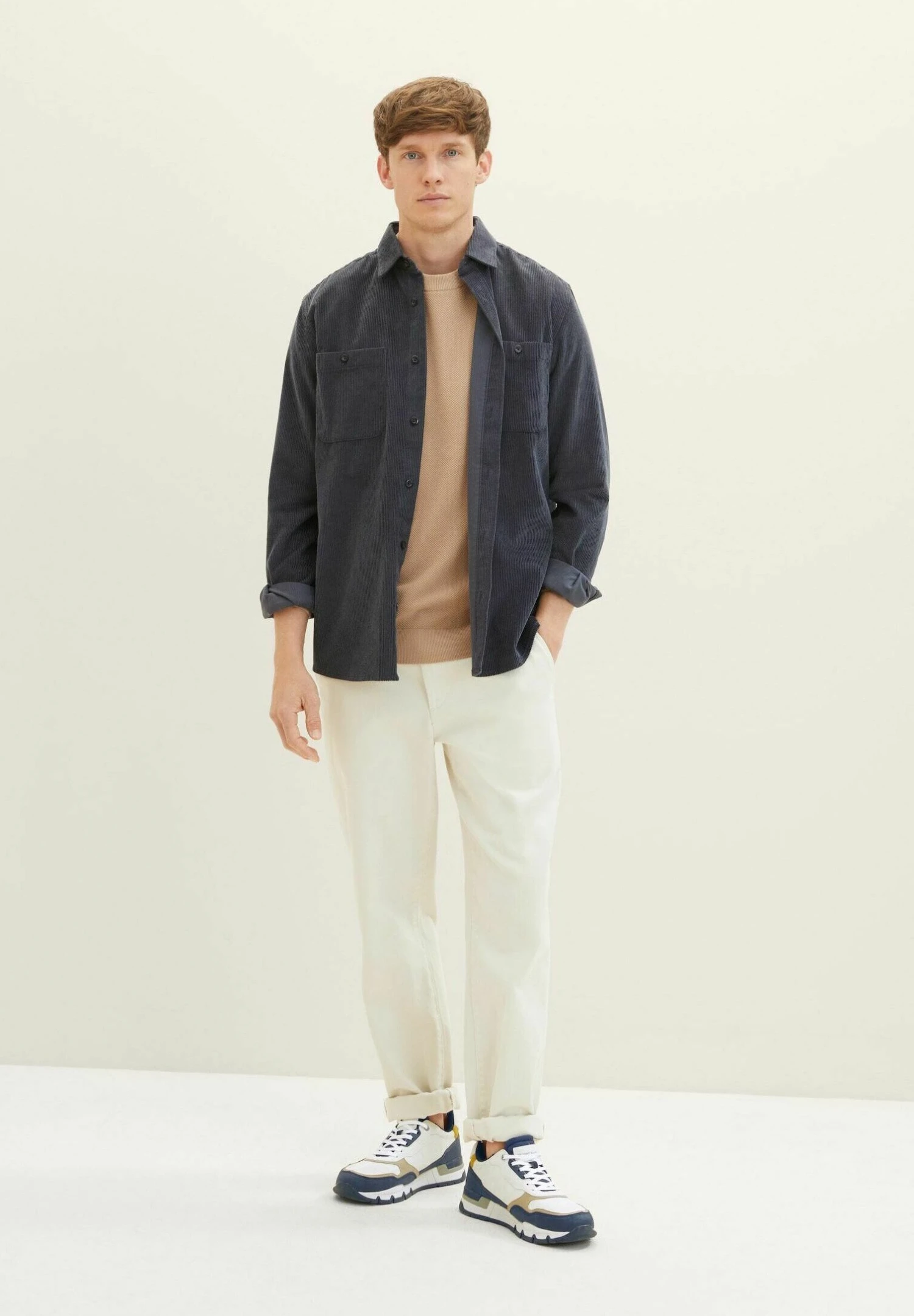 Tom Tailor Mit Struktur - Trui - Beach Sand 2 Tom Tailor Mit Struktur - Trui - Beach Sand - Afbeelding 2