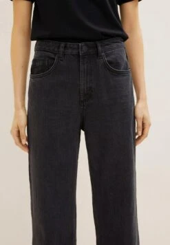 Tom Tailor High Waist- Straight Leg Jeans - Clean Bleached Black Denim -Tom Tailor 800f248a77ae47358eb3d27ba735b7f9