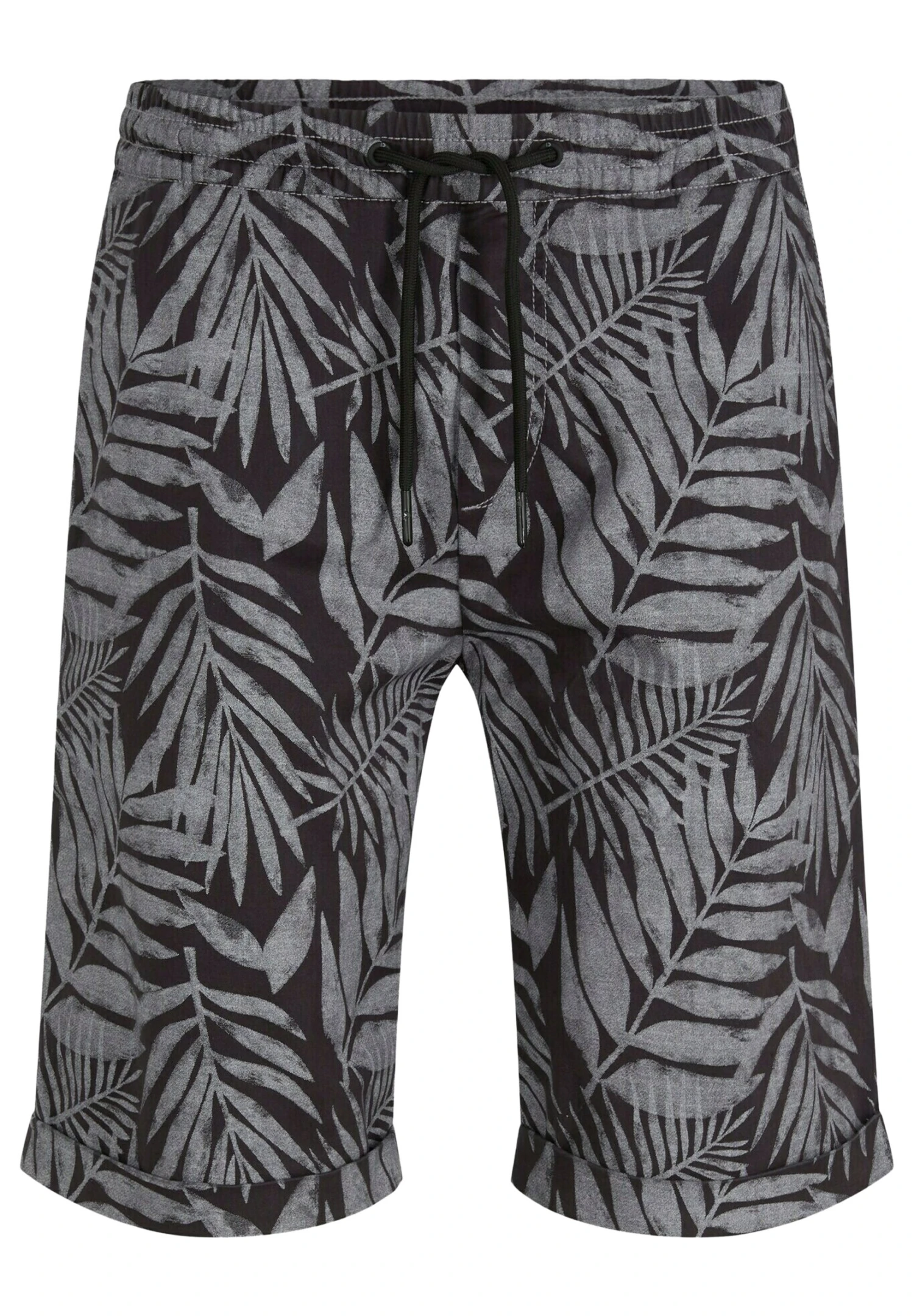 TOM TAILOR Denim Shorts - Grey Big Watery Leaves Print 5 TOM TAILOR Denim Shorts - Grey Big Watery Leaves Print - Afbeelding 5