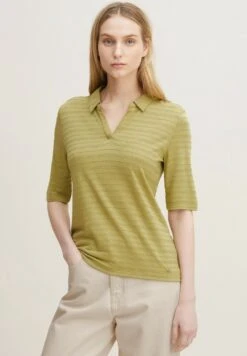 Tom Tailor Struktur - Poloshirt - Mustard Yellow