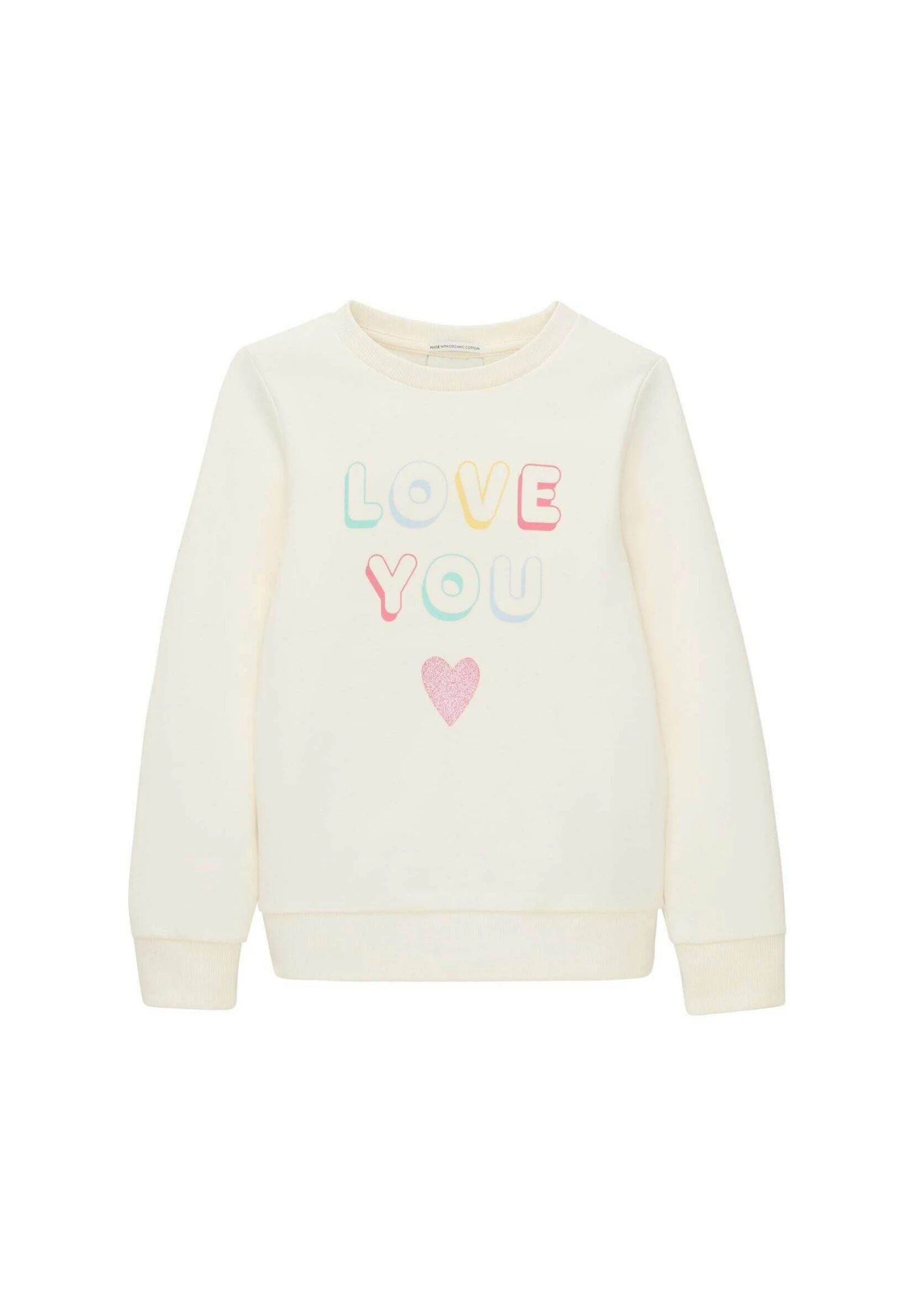 Tom Tailor Mit Print - Sweater - Dove White 1 Tom Tailor Mit Print - Sweater - Dove White