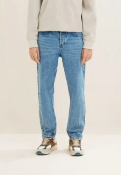 TOM TAILOR Denim Straight Leg Jeans - Used Light Stone Blue Denim -Tom Tailor 8247a34e96634501a4d540ef476f385a