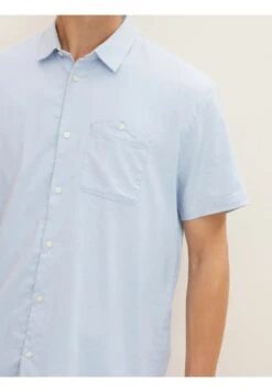 TOM TAILOR Denim Kurzarm - Overhemd - Light Blue White Structure -Tom Tailor 831a8e6b5bba408889fe32990f12436e
