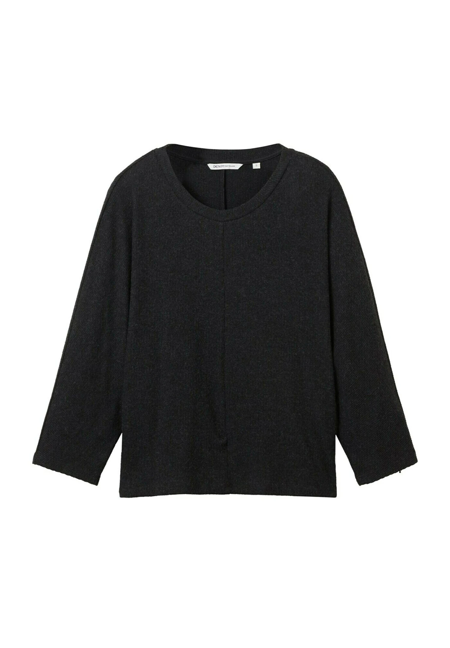 TOM TAILOR Denim Boxy- Trui - Shale Grey Melange 5 TOM TAILOR Denim Boxy- Trui - Shale Grey Melange - Afbeelding 5