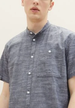 TOM TAILOR Denim Kurzarm - Overhemd - Navy Chambray -Tom Tailor 83b2d3dfdbfd456aa4e8b8b9e6892649