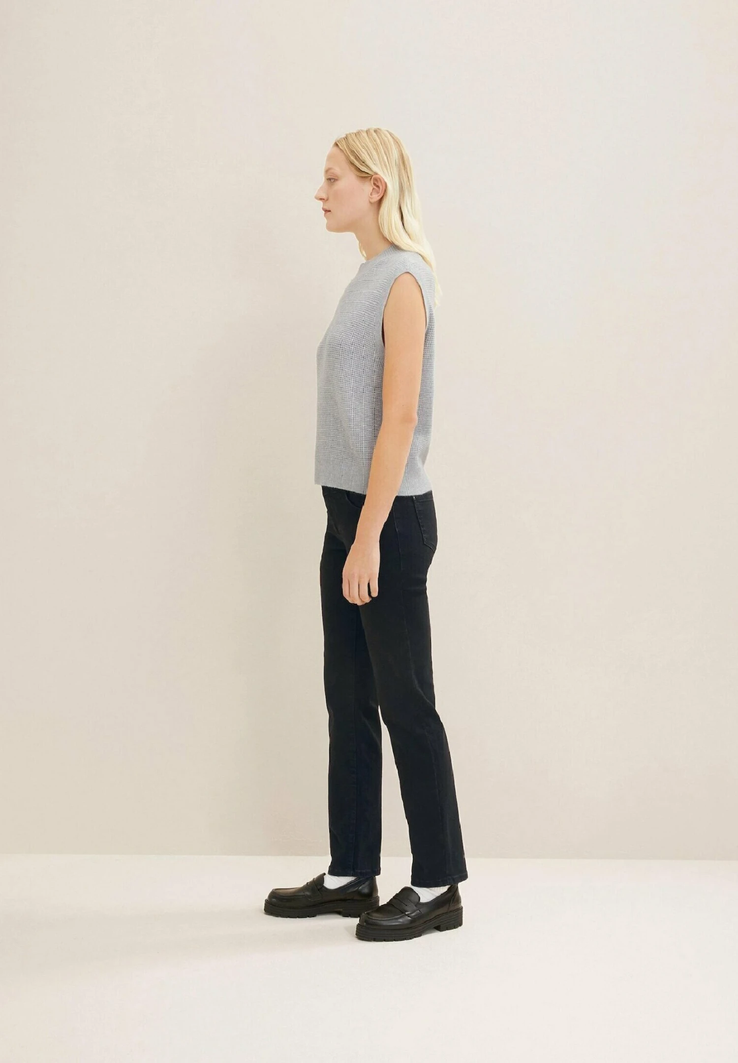 Tom Tailor Alexa- Straight Leg Jeans - Black Denim 7 Tom Tailor Alexa- Straight Leg Jeans - Black Denim - Afbeelding 7