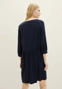 Tom Tailor Feminine V Neck- Jurk - Sky Captain Blue 8 Tom Tailor Feminine V Neck- Jurk - Sky Captain Blue -Tom Tailor 83e4950473494928982cc6c68a44616f