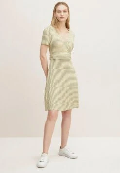 Tom Tailor Jerseyjurk - Olive Horizontal Stripe