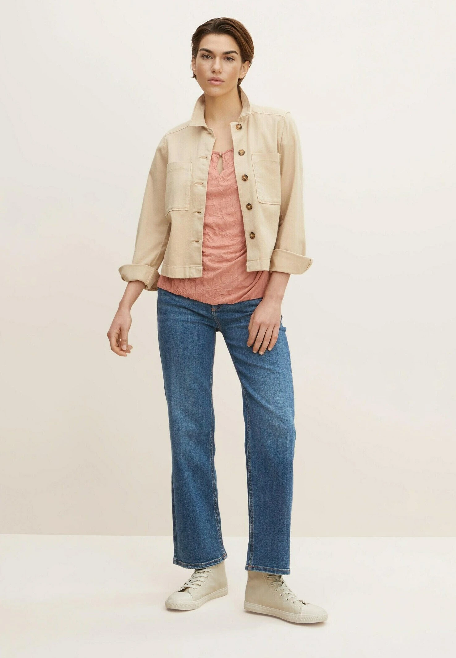 Tom Tailor Mit Printmuster - Blouse - Nude Rose 2 Tom Tailor Mit Printmuster - Blouse - Nude Rose - Afbeelding 2
