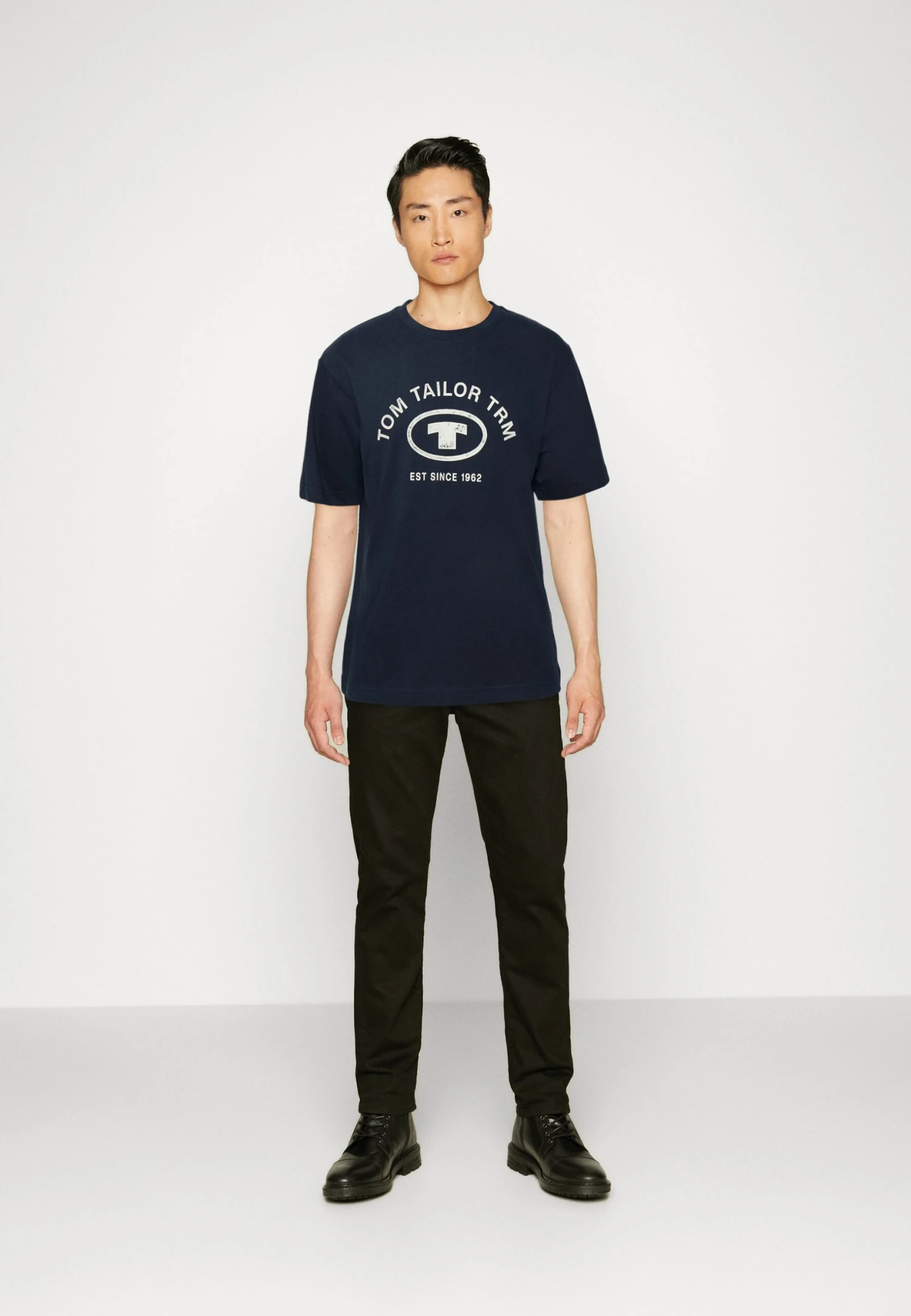 Tom Tailor Relaxed Crewneck Logo- T-Shirt Print - Sky Captain Blue 2 Tom Tailor Relaxed Crewneck Logo- T-Shirt Print - Sky Captain Blue - Afbeelding 2