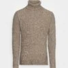 Tom Tailor Cosy Cable Turtle Neck - Trui - Soft Beige Melange