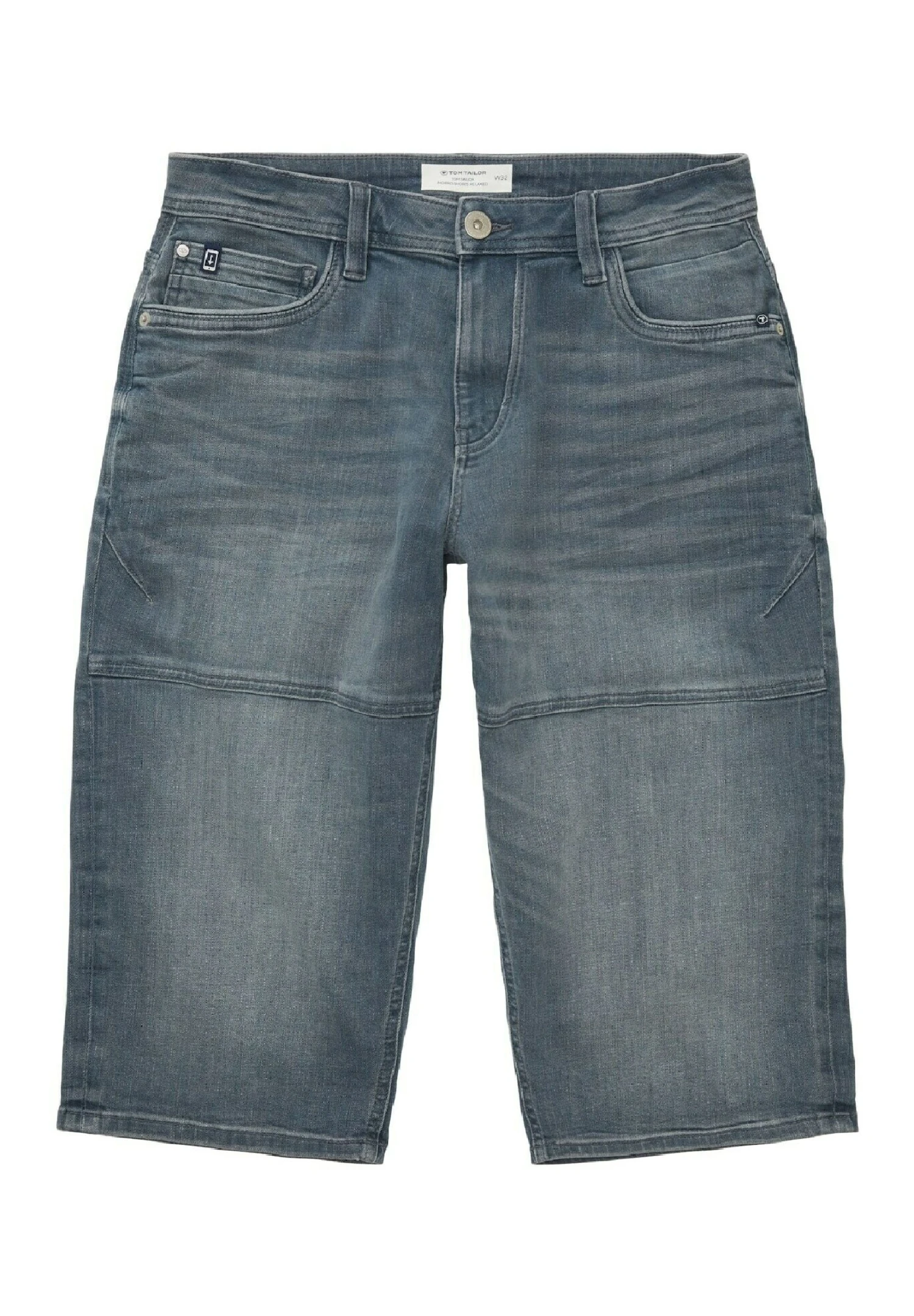 Tom Tailor Morris Overknee - Jeansshort - Mid Stone Blue Grey Denim 7 Tom Tailor Morris Overknee - Jeansshort - Mid Stone Blue Grey Denim - Afbeelding 7