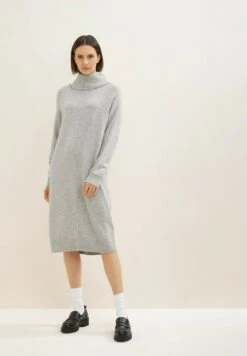 Tom Tailor Gebreide Jurk - Concrete Grey Melange