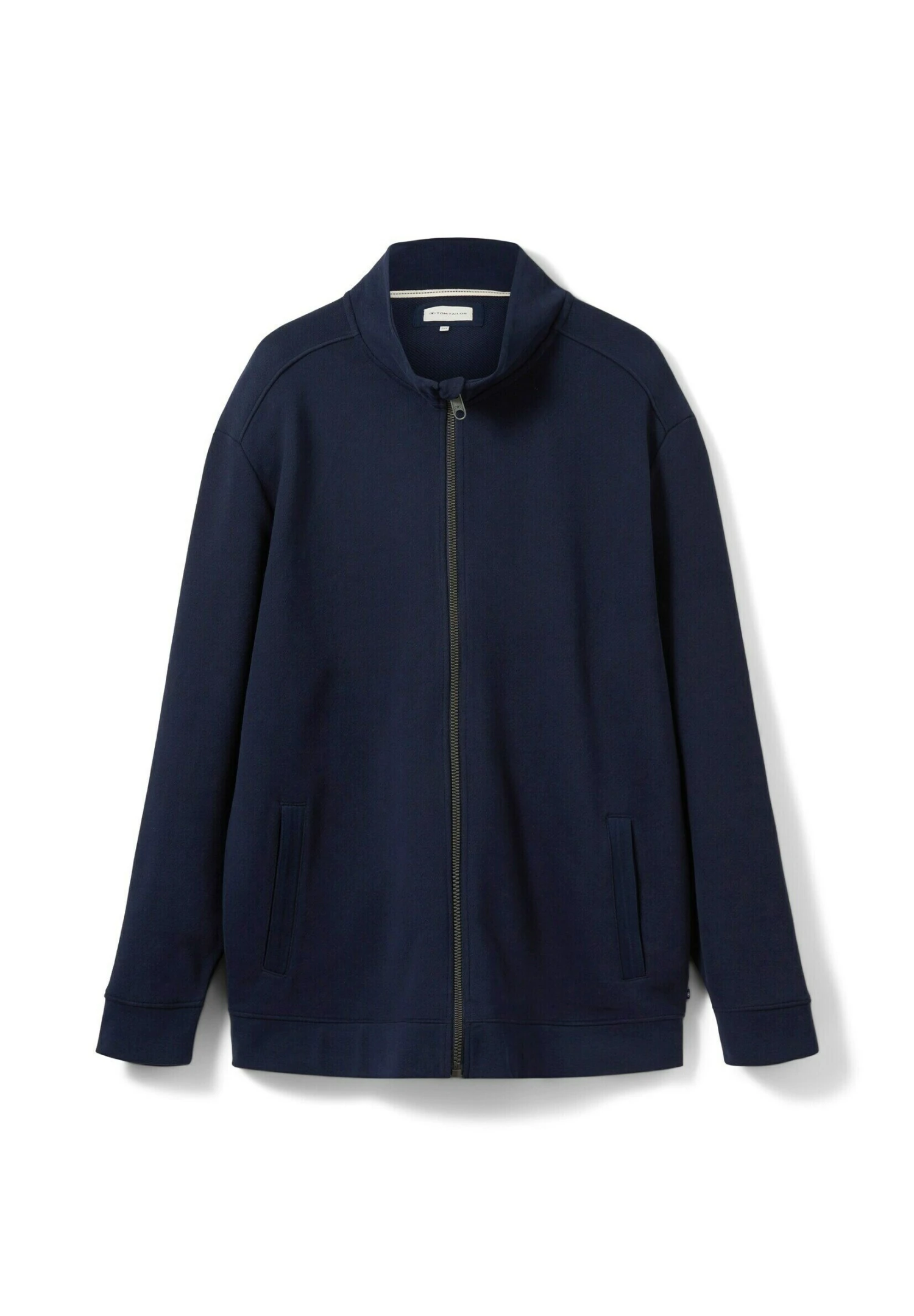 Tom Tailor Plus Mit Stehkragen - Sweater Met Rits - Sky Captain Blue 3 Tom Tailor Plus Mit Stehkragen - Sweater Met Rits - Sky Captain Blue - Afbeelding 3