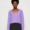 TOM TAILOR Denim V Neck - Trui - Digital Purple