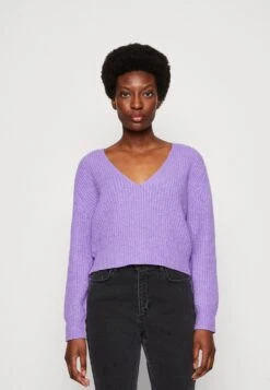 TOM TAILOR Denim V Neck - Trui - Digital Purple