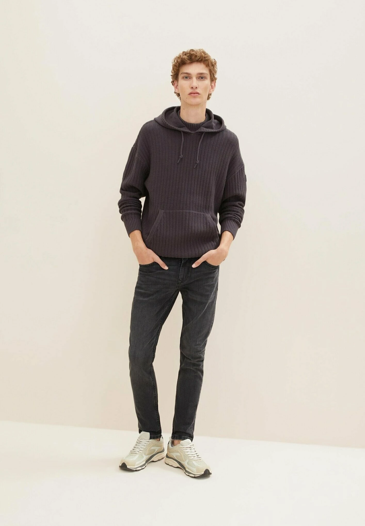 TOM TAILOR Denim Mit Struktur - Hoodie - Coal Grey 2 TOM TAILOR Denim Mit Struktur - Hoodie - Coal Grey - Afbeelding 2