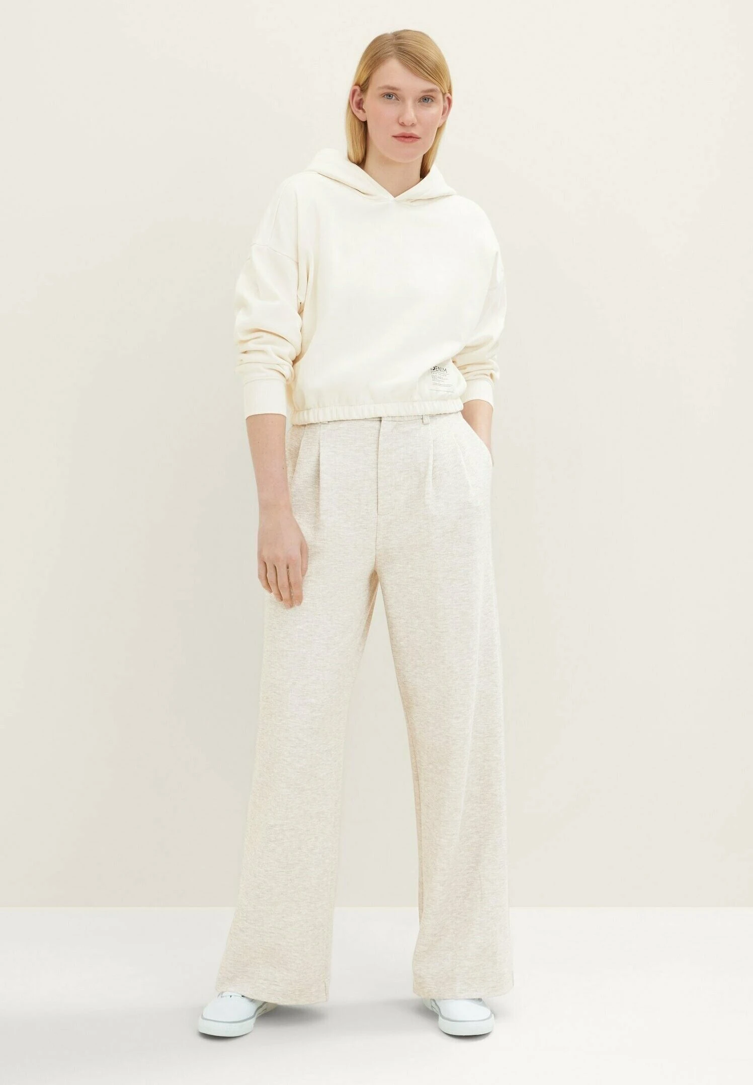 Tom Tailor Hoodie - Gardenia White 2 Tom Tailor Hoodie - Gardenia White - Afbeelding 2