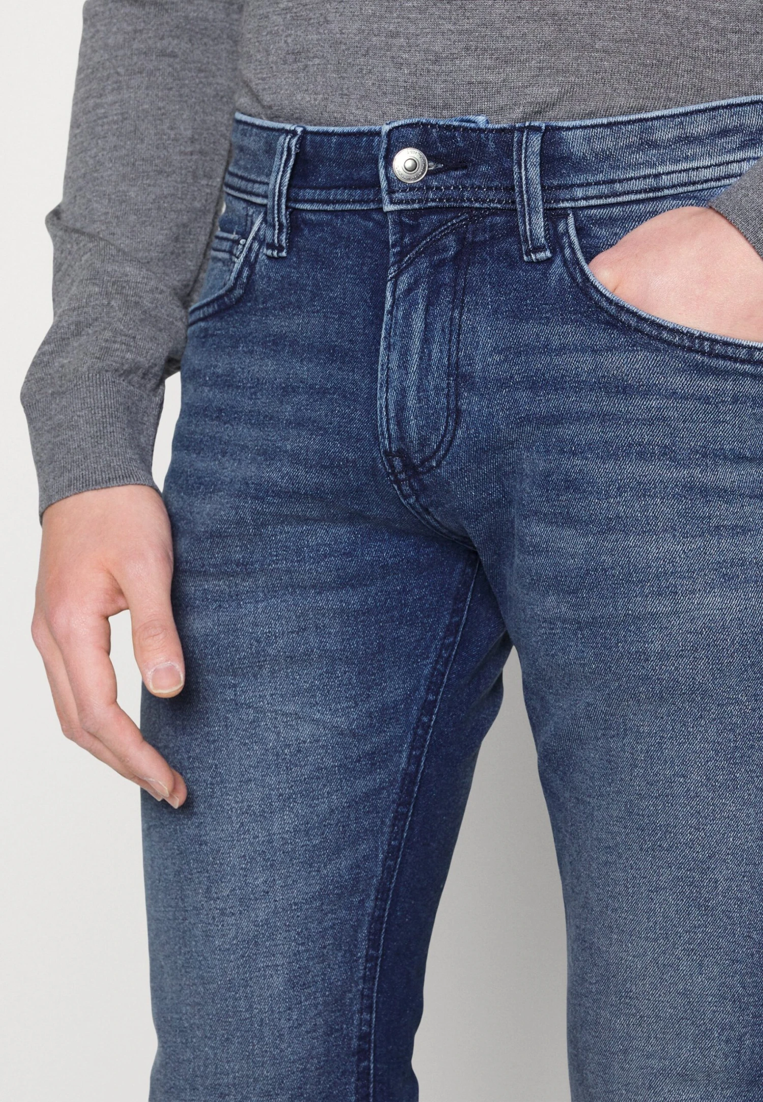 TOM TAILOR Denim Long - Slim Fit Jeans - Used Mid Stone Blue Denim 5 TOM TAILOR Denim Long - Slim Fit Jeans - Used Mid Stone Blue Denim - Afbeelding 5