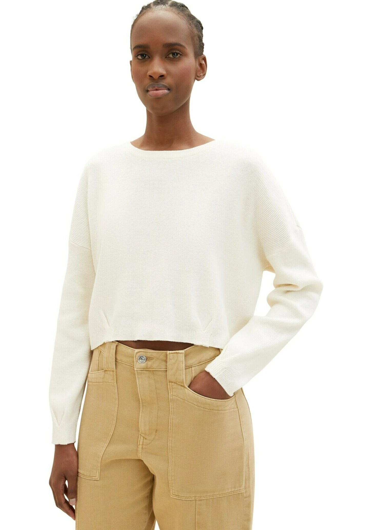 TOM TAILOR Denim Basic - Trui - Gardenia White 9 TOM TAILOR Denim Basic - Trui - Gardenia White - Afbeelding 9