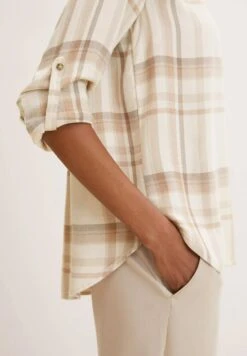 Tom Tailor Overhemdblouse - Beige Check -Tom Tailor 880d455d89fb48c18dca1aae74a2f647