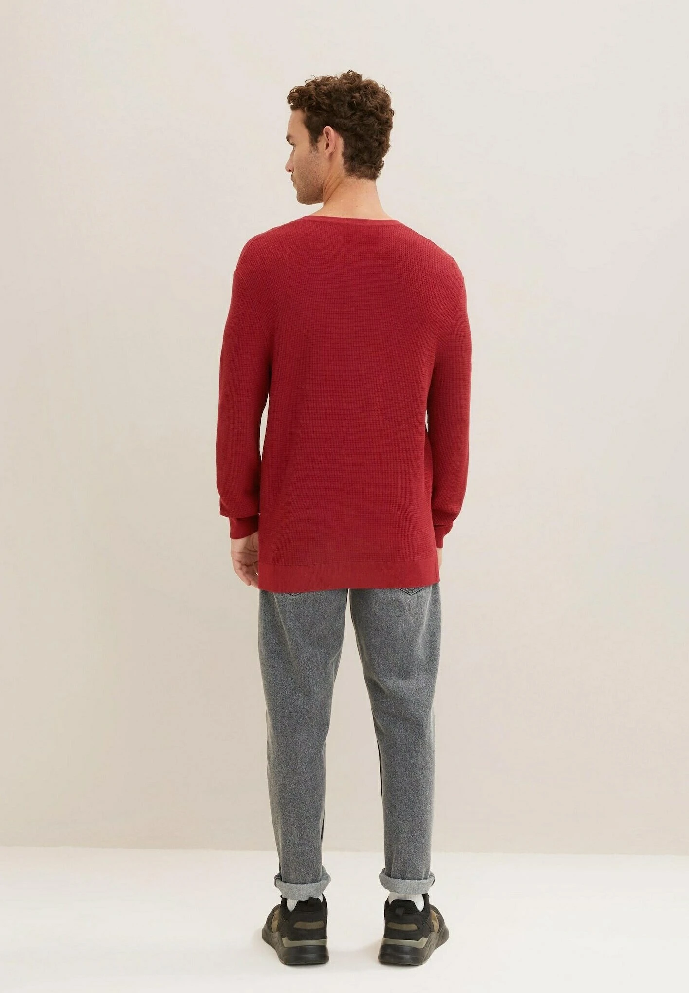 Tom Tailor Mit Struktur - Trui - Ivy Red 3 Tom Tailor Mit Struktur - Trui - Ivy Red - Afbeelding 3