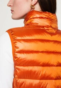 Tom Tailor Ultra Lightweight Vest - Bodywarmer - Gold Flame Orange -Tom Tailor 88c59999e6924a1c85f5e2f90b002474