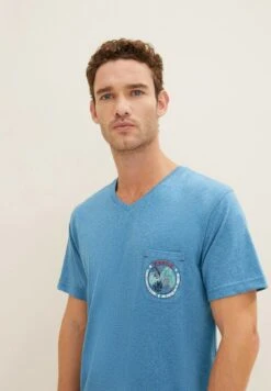 Tom Tailor Mit Motivprint - Pyjamashirt - Blue-Medium-Melange 9 Tom Tailor Mit Motivprint - Pyjamashirt - Blue-Medium-Melange -Tom Tailor 89372e4ed85a46e5a45413b82b8091e4