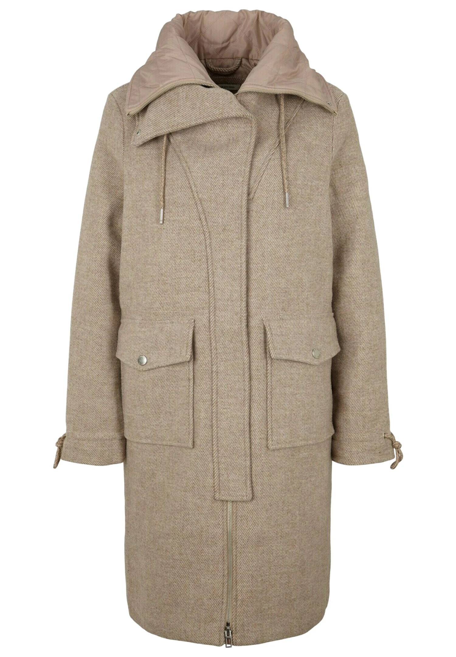 Tom Tailor Mantel - Offwhite Beige Twill Structure 7 Tom Tailor Mantel - Offwhite Beige Twill Structure - Afbeelding 7