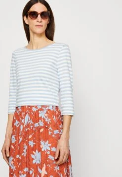 Tom Tailor Longsleeve - Blue/Offwhite -Tom Tailor 896e485737f04b9fa38b39dc39978acb