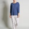 Tom Tailor Pyjama - Blau Hell Allover