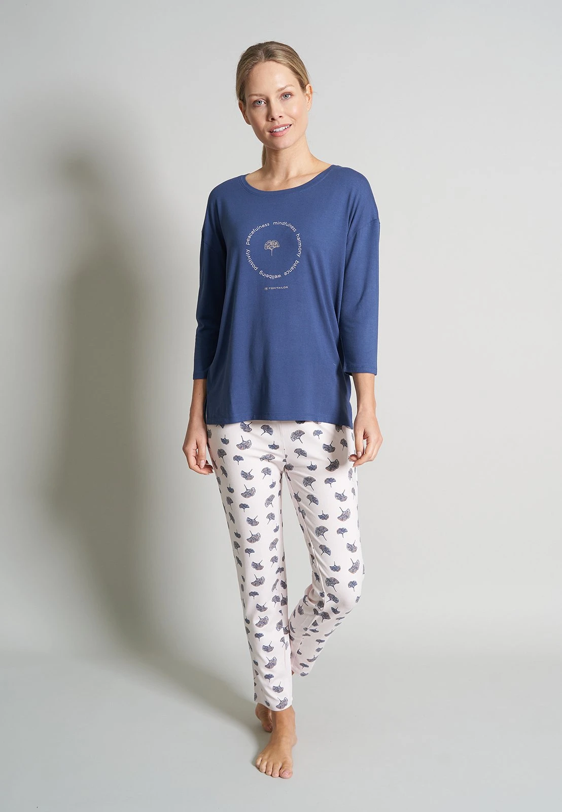 Tom Tailor Pyjama - Blau Hell Allover 1 Tom Tailor Pyjama - Blau Hell Allover
