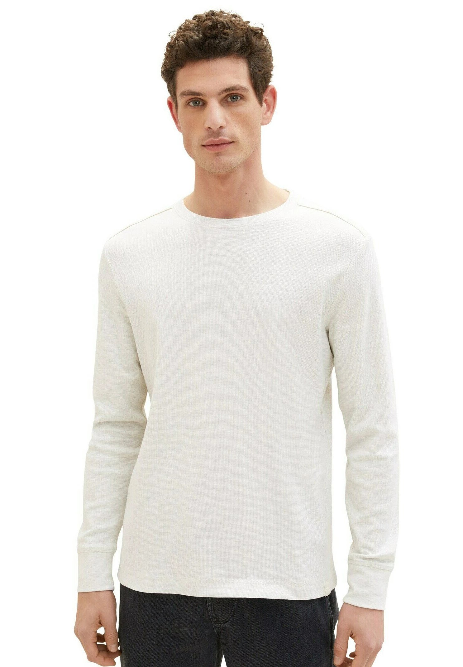 Tom Tailor Mit Struktur - Longsleeve - Vintage Beige Melange 12 Tom Tailor Mit Struktur - Longsleeve - Vintage Beige Melange - Afbeelding 12