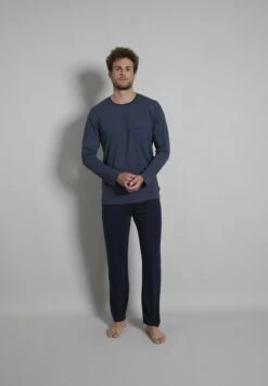 Tom Tailor Set - Pyjama - Blau Mittel Melange
