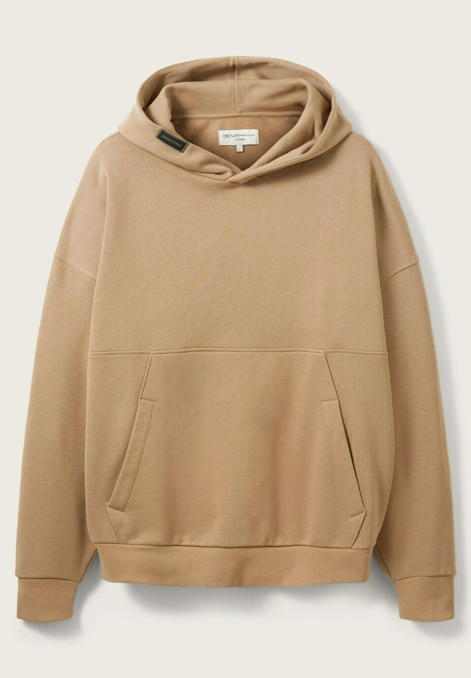 TOM TAILOR Denim Oversized Cutline - Sweater - Splashed Clay Beige 7 TOM TAILOR Denim Oversized Cutline - Sweater - Splashed Clay Beige - Afbeelding 7