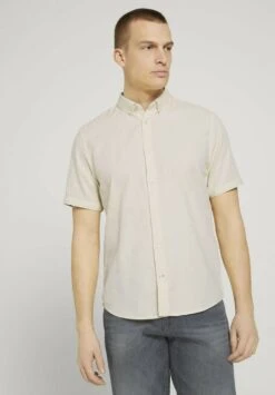 Tom Tailor Overhemd - Yellow White Structure