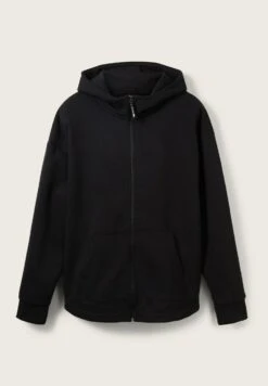 TOM TAILOR Denim Sweater Met Rits - Black -Tom Tailor 8b093ba221ee450e9bc1f140cfc80857