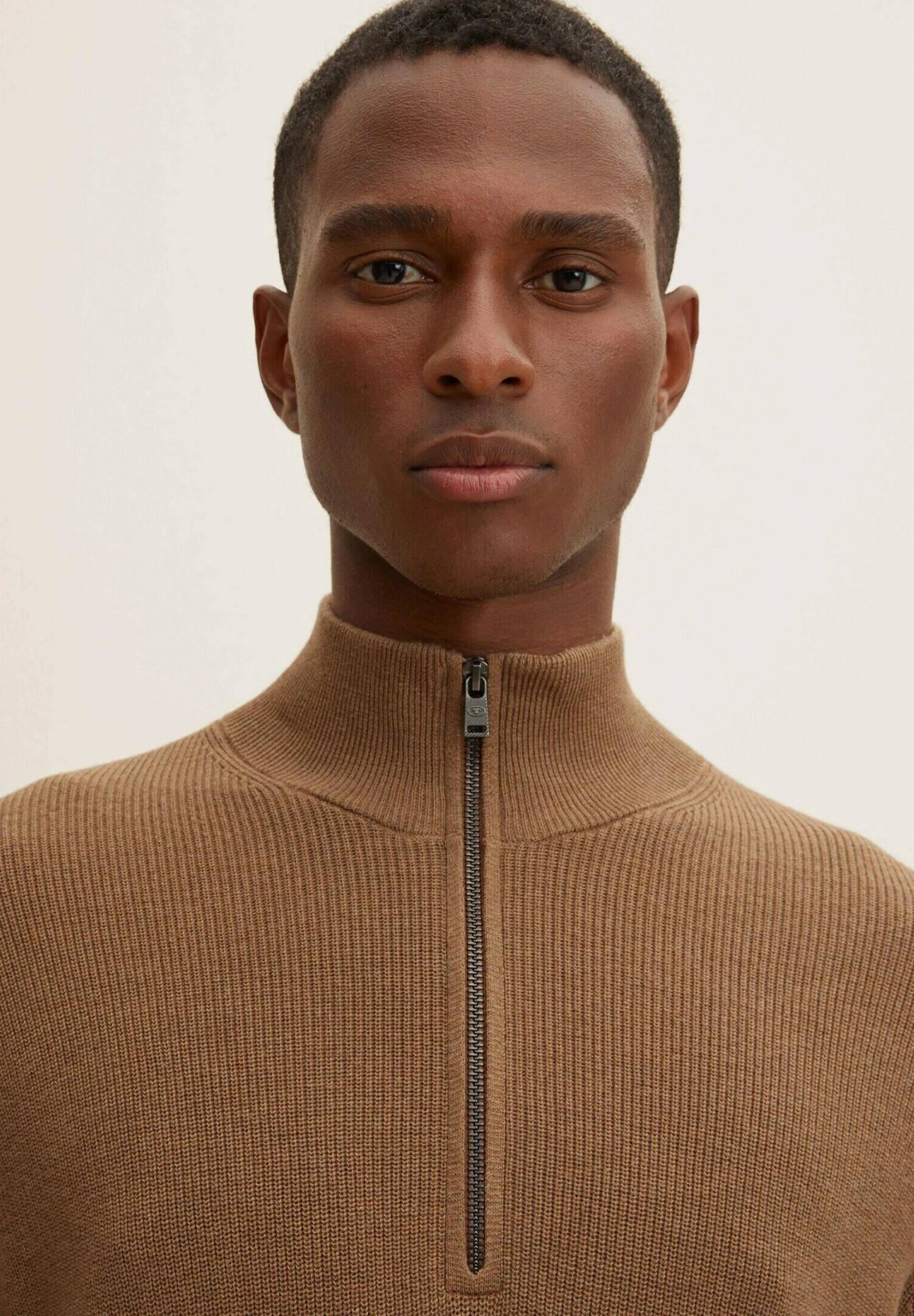 Tom Tailor Trui - Havana Brown Melange 4 Tom Tailor Trui - Havana Brown Melange - Afbeelding 4