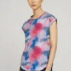 Tom Tailor T-Shirt Print - Offwhite-Neonpink