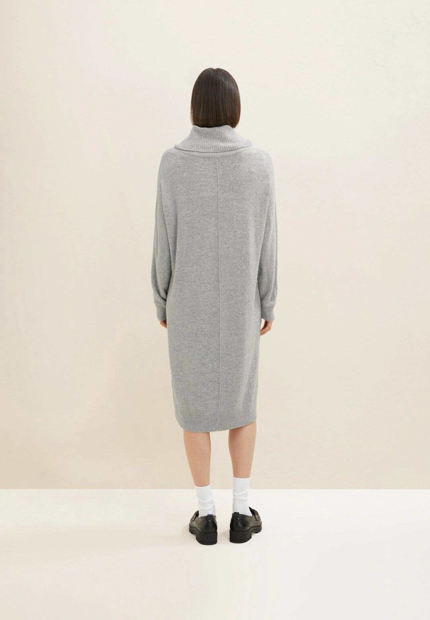 Tom Tailor Gebreide Jurk - Concrete Grey Melange 2 Tom Tailor Gebreide Jurk - Concrete Grey Melange - Afbeelding 2