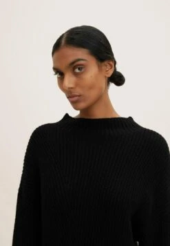 Tom Tailor Langer Mit Str - Trui - Deep Black -Tom Tailor 8bb7e56b3e91472a83d60bbd3ee3deec