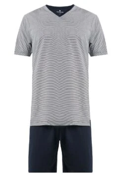 Tom Tailor Shorty V-Neck Set - Pyjama - Dark Blue -Tom Tailor 8d849f88237d4eaa8a45598090929723
