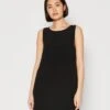 Tom Tailor Sleeveless Dress With Volant - Jurk - Deep Black