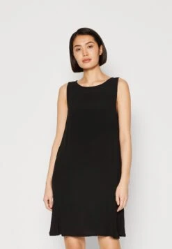 Tom Tailor Sleeveless Dress With Volant - Jurk - Deep Black