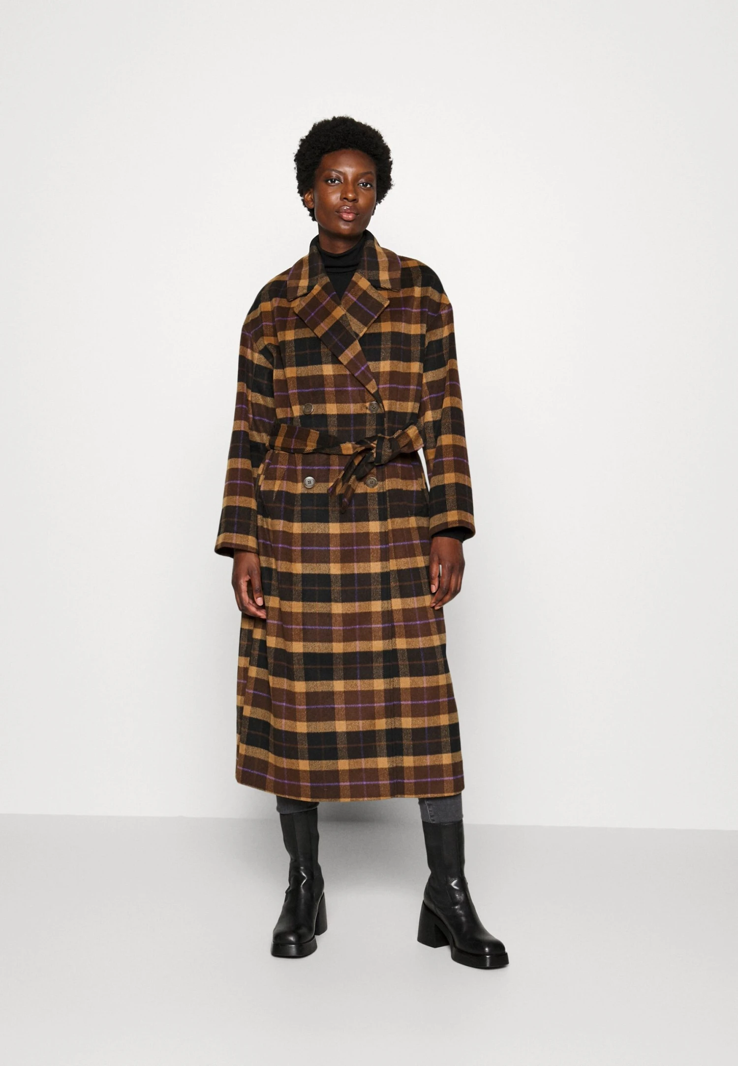 TOM TAILOR Denim Loose Belted Coat - Mantel - Brown 1 TOM TAILOR Denim Loose Belted Coat - Mantel - Brown