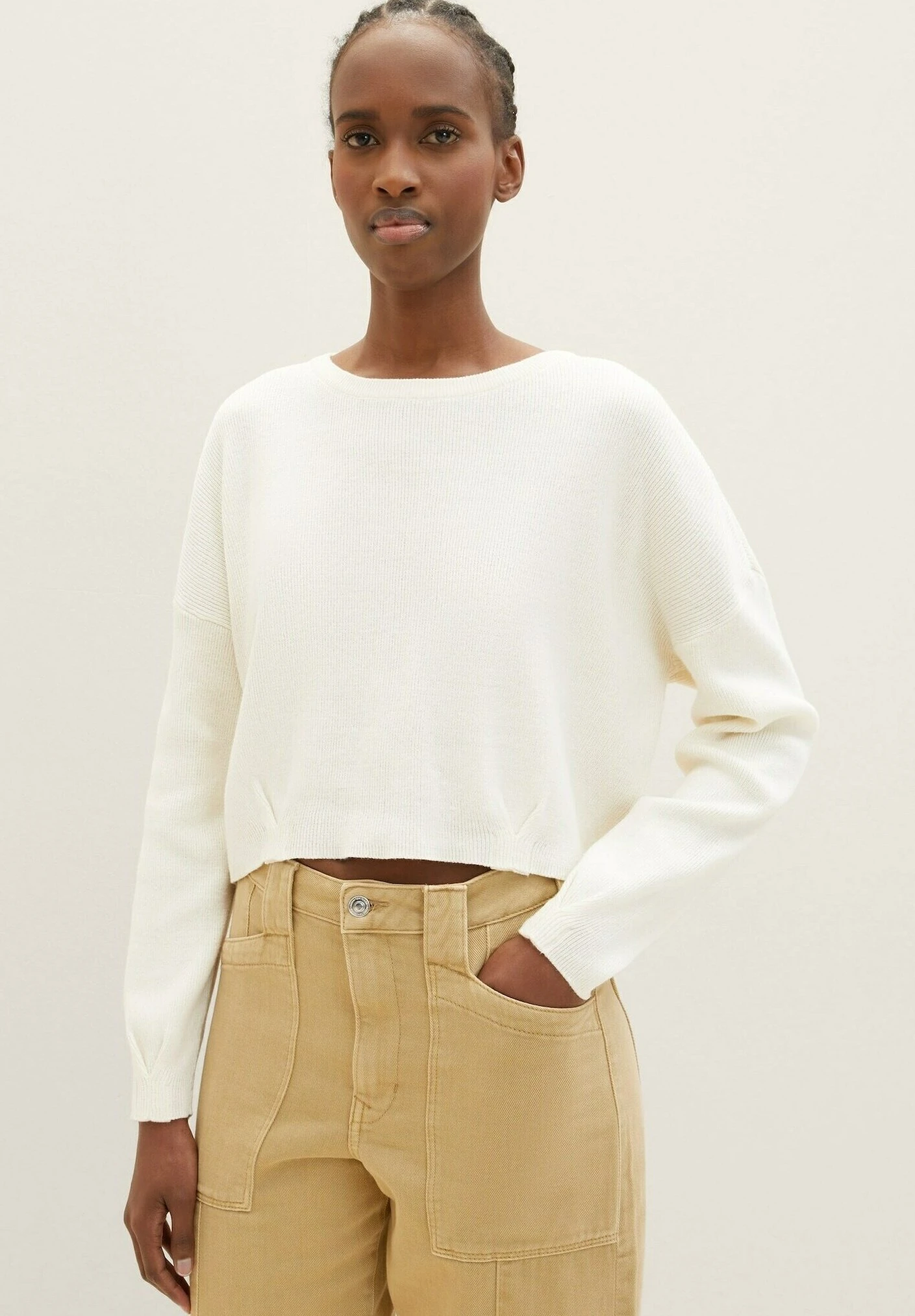 TOM TAILOR Denim Basic - Trui - Gardenia White 13 TOM TAILOR Denim Basic - Trui - Gardenia White - Afbeelding 13