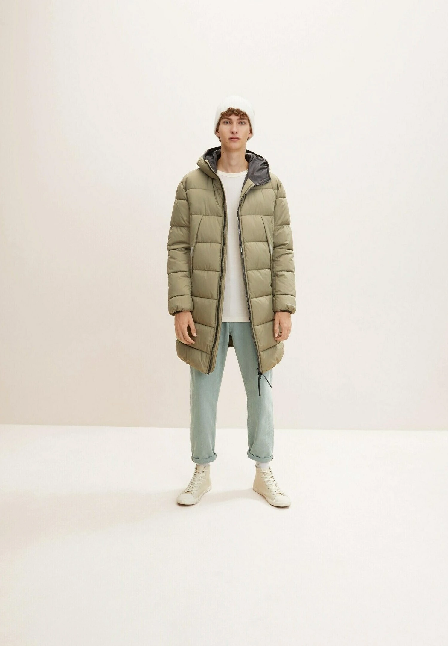 TOM TAILOR Denim Puffer - Winterjas - Dusty Olive Green 2 TOM TAILOR Denim Puffer - Winterjas - Dusty Olive Green - Afbeelding 2