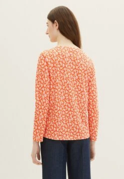 Tom Tailor Mit Alloverprint  - Longsleeve - Red Floral Design -Tom Tailor 8fdd6bd396b84cc8abb7110177734781